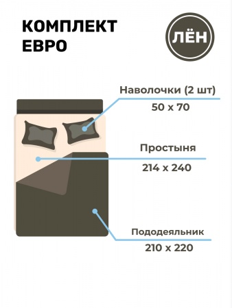 Комплект постельного белья Евро (BLKB-7420-74177)